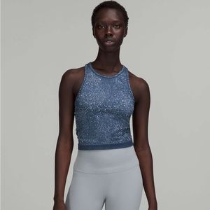 Lululemon ebb to street cropped racer back tank top
